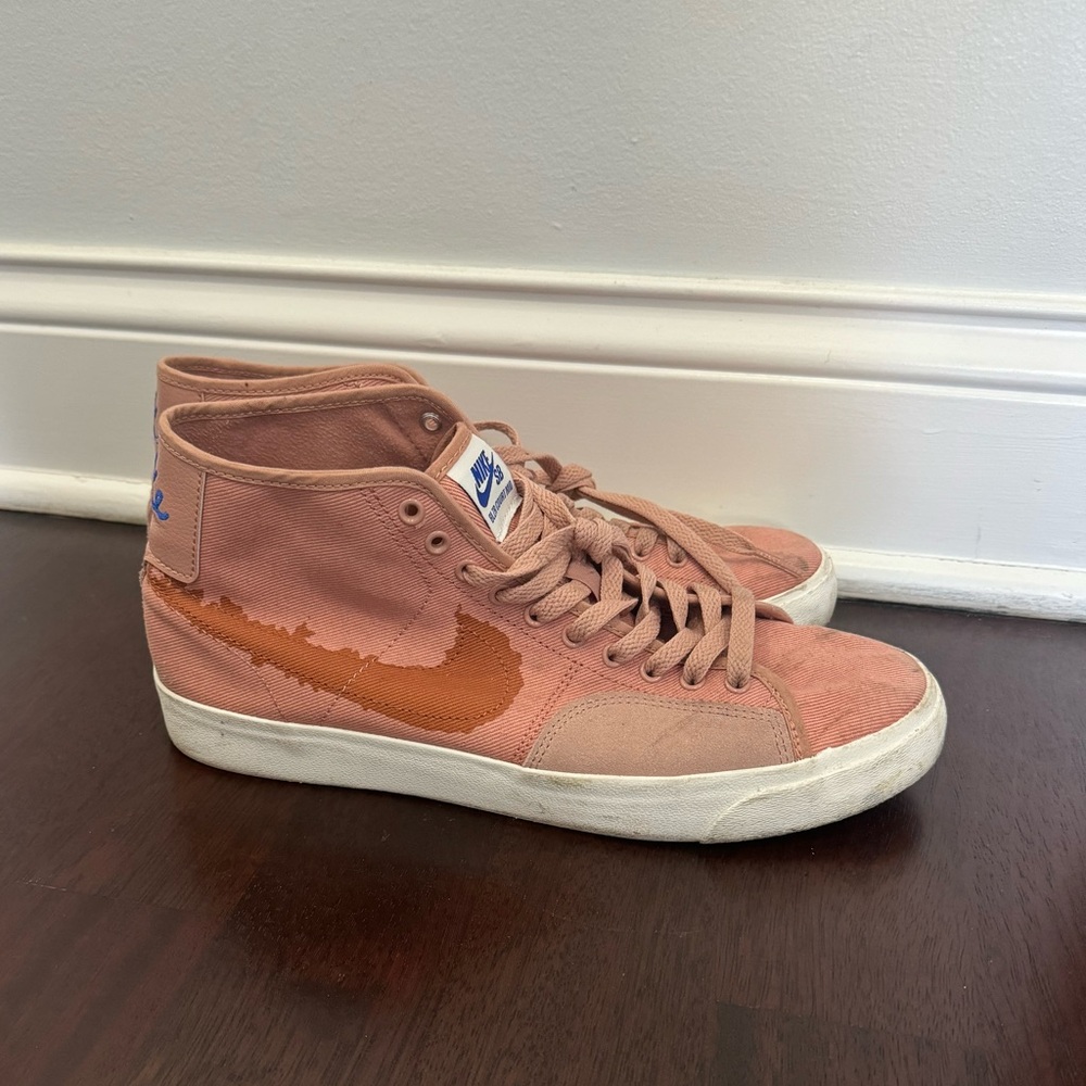 W12.5 M10.5 Nike Blazer Court Mid Premium SB 'Rose Whisper Burnt Sienna' - Picture 7 of 7